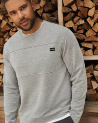 Prime Pique Pullover -- Heather Gray