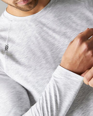 Reign Long Sleeve Tee -- Gray Space Dye