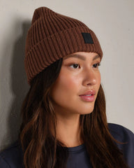 Aurora Patch Beanie -- Chestnut Brown