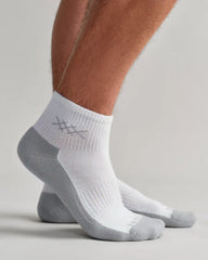 C.O.R. Half Crew Sock -- White
