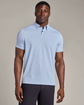 Commuter Polo - Slim Fit -- Blue Sky Micro Grid