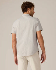 Commuter® Short Sleeve Button Down -- Stone Floral Print