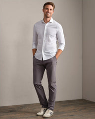Commuter® Shirt Semi Spread Collar -- Light Blue Downtown Stripe