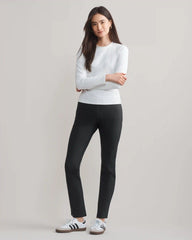 Double Bonded Slim Trouser -- Black