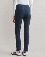 Double Bonded Slim Trouser -- Navy Blue