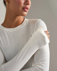 Featherweight Rib Long Sleeve -- Ivory