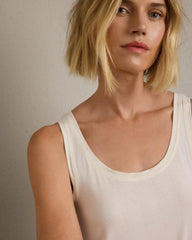 Featherweight Rib Tank -- Ivory
