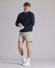 Momentum Golf Snap Crew Neck -- True Navy