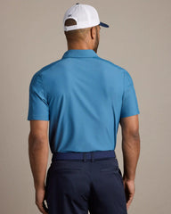 Momentum Tech Polo -- Ash Blue Honeycomb