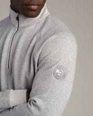 NBA Heritage Midweight 1/4 Zip -- Heather Gray -- Atlanta Hawks