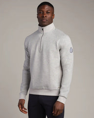 NBA Heritage Midweight 1/4 Zip -- Heather Gray -- Brooklyn Nets