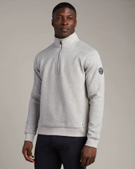 NBA Heritage Midweight 1/4 Zip -- Heather Gray -- Denver Nuggets