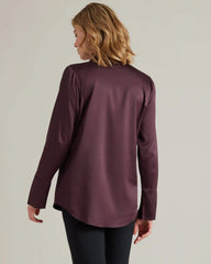 Party Blouse -- Brown Berry