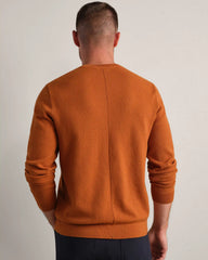 Resolve Pique Sweater -- Dark Caramel