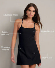 Revive™ Rib Dress -- Black