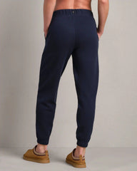 Signature Rib Jogger -- Navy Blue