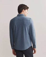 WFH Shirt -- Vintage Indigo/Slate Blue Heather