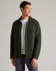Weekender Shacket -- Dark Moss