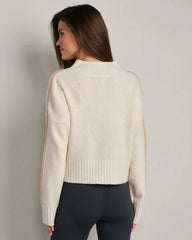 Westside V-Neck Sweater -- Sand Stone