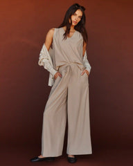 Mirage Ankle Pant -- Beige Stone