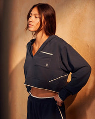Beach Terry Hoodie -- Navy Blue