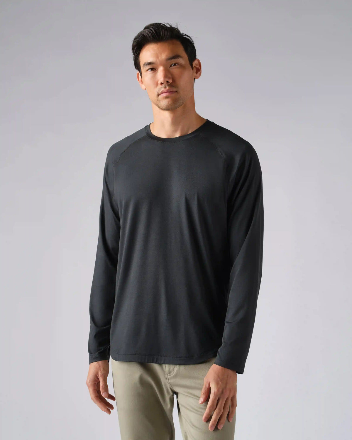 Atmosphere Long Sleeve Tee -- Black Heather
