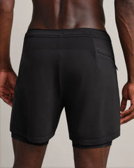 6" Rush Short Lined -- Black