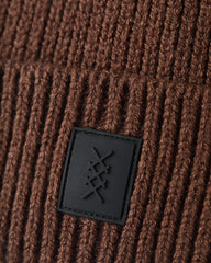 Aurora Patch Beanie -- Chestnut Brown