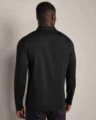 Commuter® Long Sleeve Polo -- Black Oxford