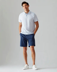 Commuter® Polo -- Light Blue Micro Dot