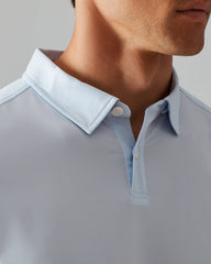 Commuter® Polo -- Light Blue Micro Dot