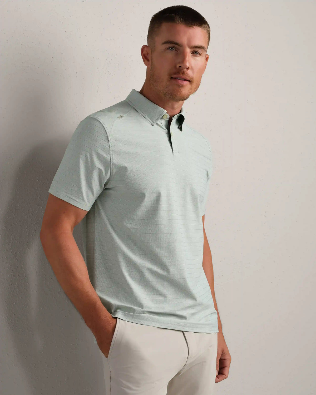 [OFFLINE] Commuter® Polo - Slim Fit -- Green Mist Line Dash
