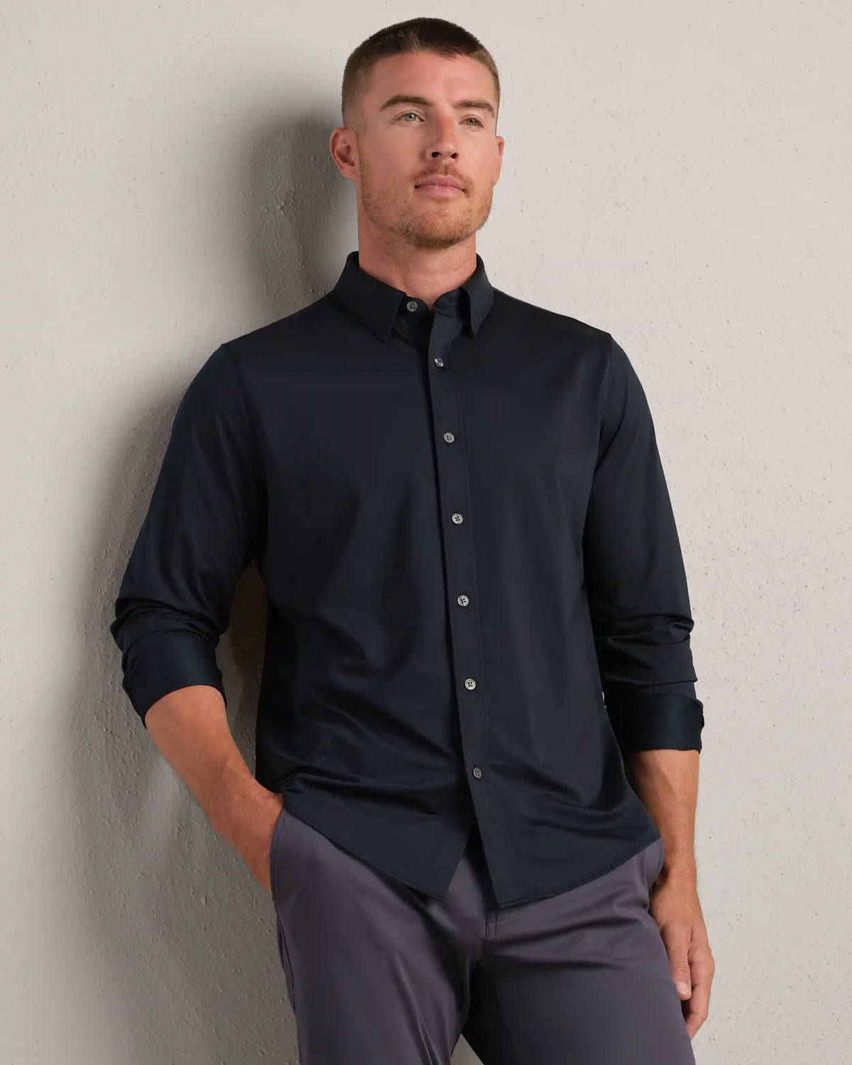 Commuter® Shirt - Classic Fit -- True Navy Oxford