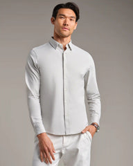 [OFFLINE] Commuter Shirt - Slim Fit -- Gray Stone Oxford