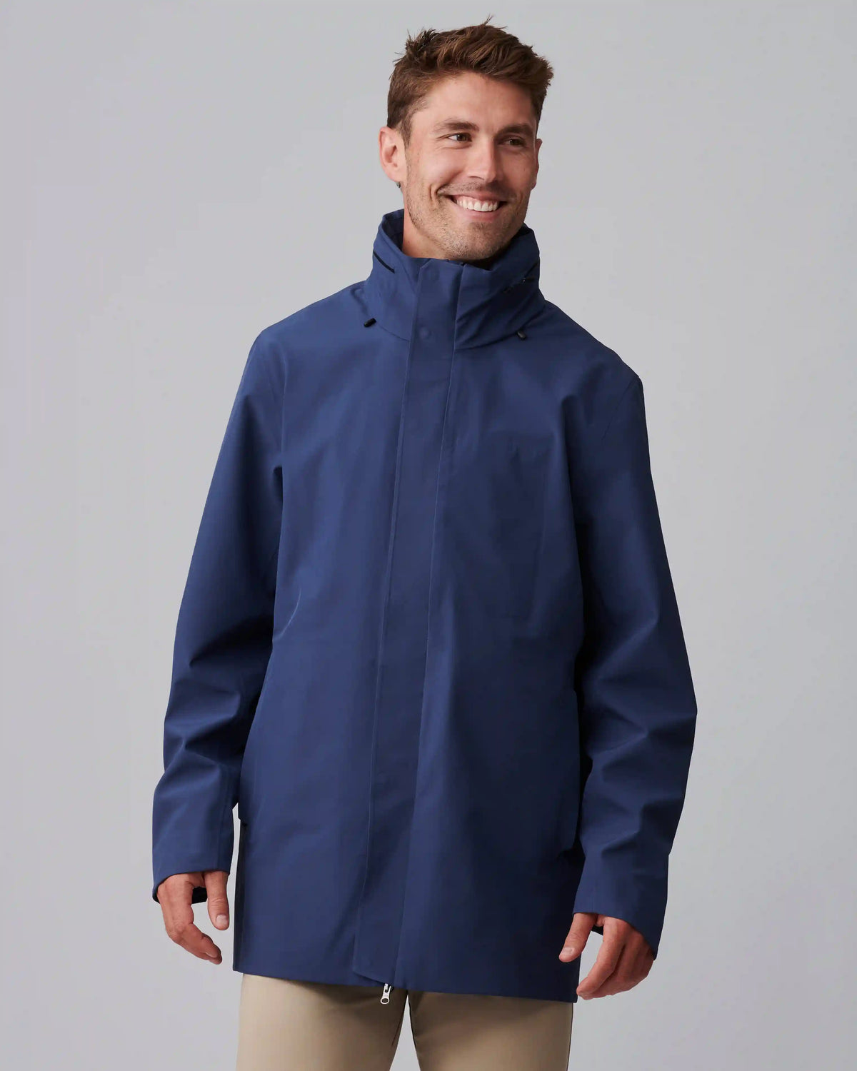 Copenhagen Raincoat -- Steel Blue