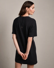 DreamGlow® Day Dress -- Pure Black Heather