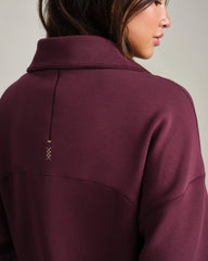 DreamGlow® 1/2 Zip -- Bordeaux Red