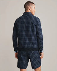 Dune Golf Jacket -- Navy Windowpane Check