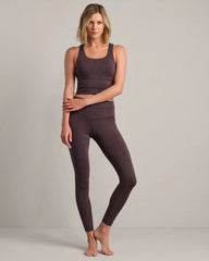 Heather Revive™ Pocket Legging -- Deep Mauve Heather