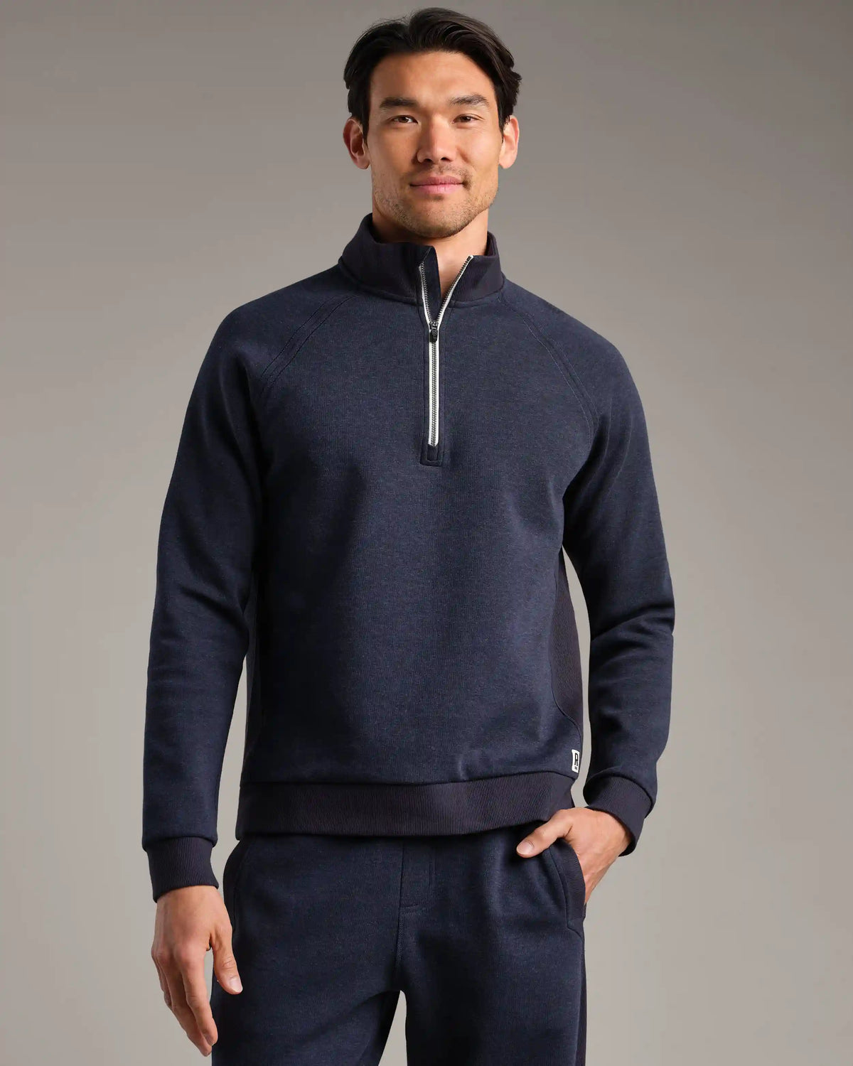 Heritage Midweight 1/4 Zip -- Navy Heather
