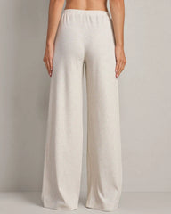 LivLuxe Rib Pant -- Oatmeal Heather