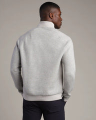 NBA Heritage Midweight 1/4 Zip -- Heather Gray -- Brooklyn Nets