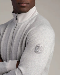 NBA Heritage Midweight 1/4 Zip -- Heather Gray -- Golden State Warriors