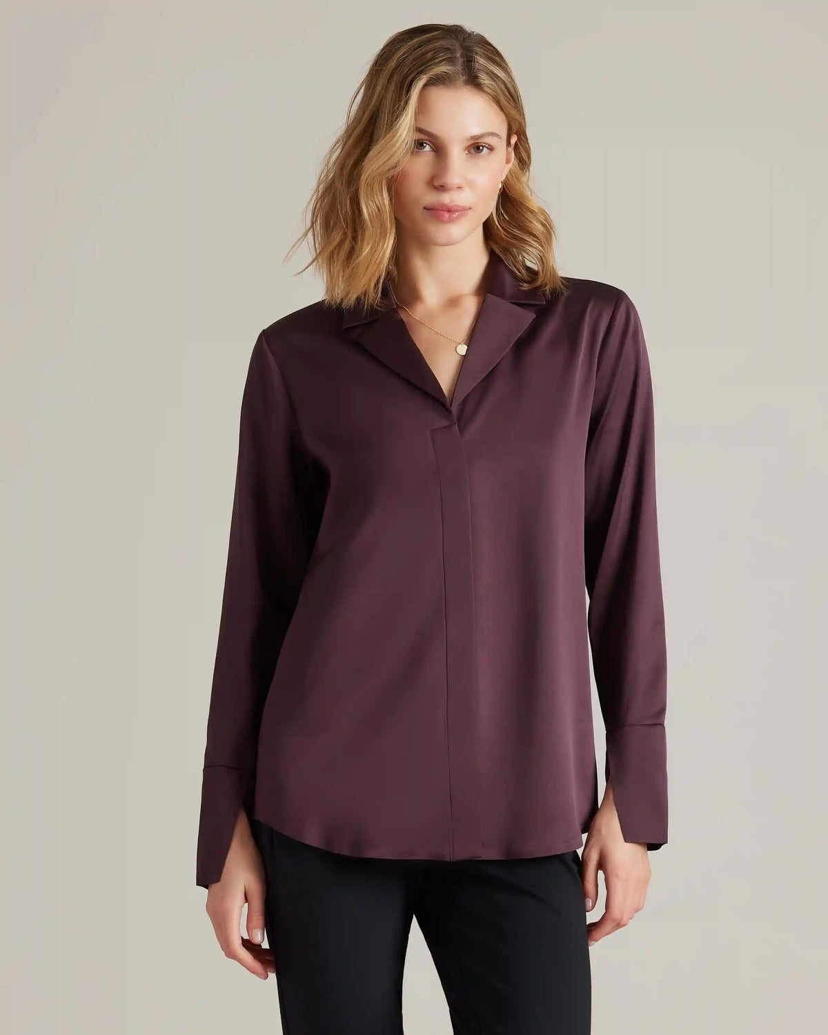 Party Blouse -- Brown Berry