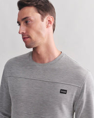 Prime Pique Pullover -- Heather Gray