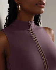 Revive™ Rib Zip Tank -- Deep Mauve