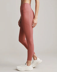 Ripple 7/8 Pocket Legging -- Hibiscus Blush
