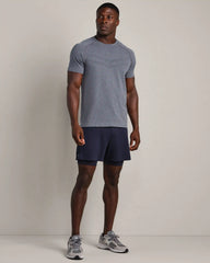 Rush Seamless Tee -- True Navy Heather