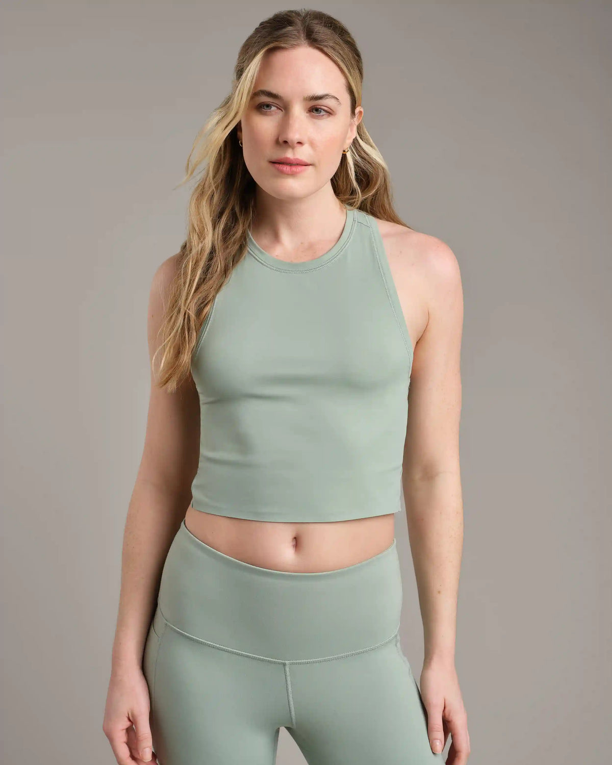 Serene Fitted Tank -- Pacific Green