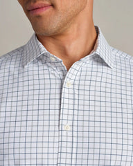 State of Mind Shirt - Slim Fit -- Pacific Green Mini Windowpane